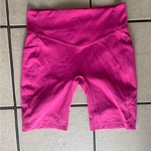 Coolibar hot pink bike shorts